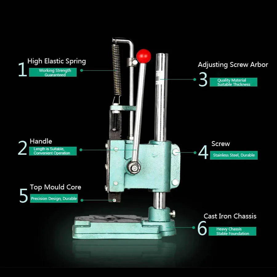 Ручная лабораторная машина для прессования порошков самостоятельного нанесения