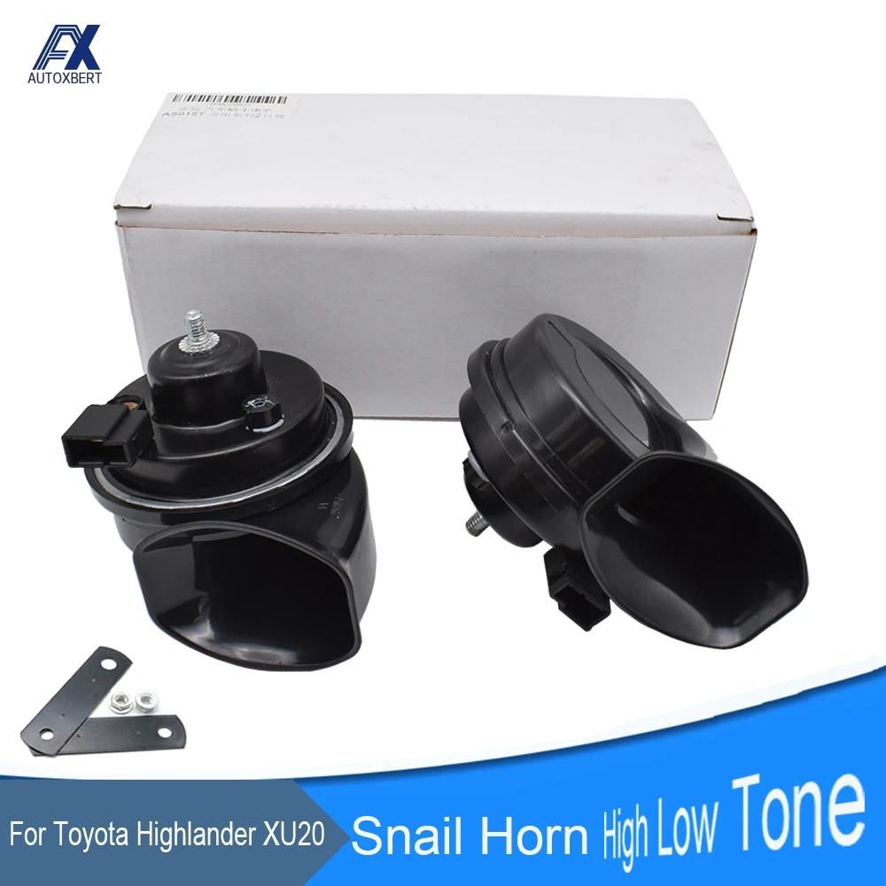 Водонепроницаемый громкий гудок Snail Horn 110-125db 410/510Hz с двойным шагом для Toyota Highlander