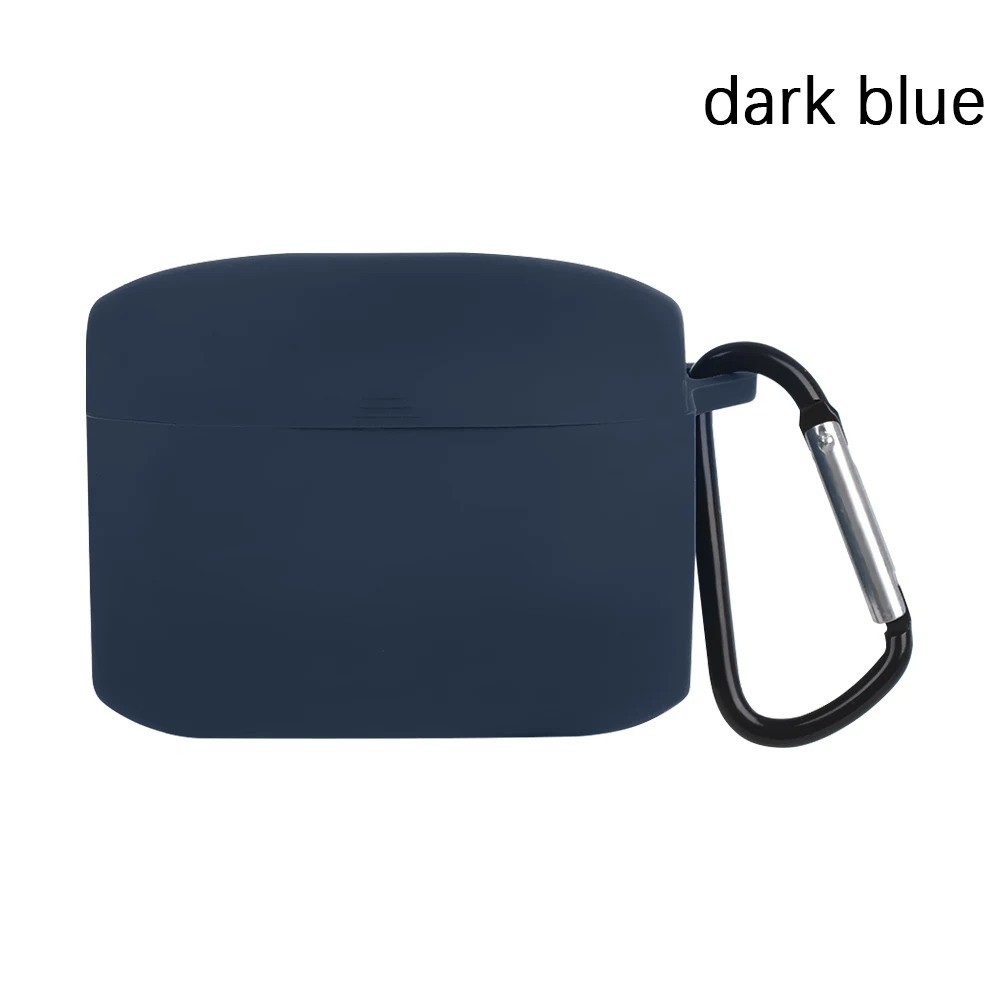 dark blue 1 наушники для ПК чехол ДЛЯ Jabra Elite 65 t Беспроводная Спортивная гарнитура силиконовый защитный чехол с анти-потерянным крюком портативные чехлы - Цвет: dark blue