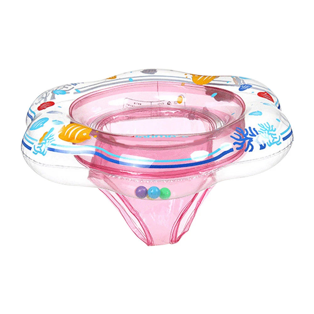 

Kids Baby Swimming Ring Durable Inflatable Float Swimming Pool Ring Double Leak-Proof Train Safety Water Toy Pool Accessories
