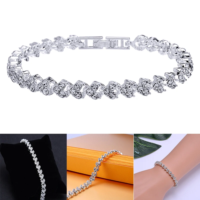 Хрустальный Браслет для женщин pulseira feminina модный роскошный амулетный браслет со
