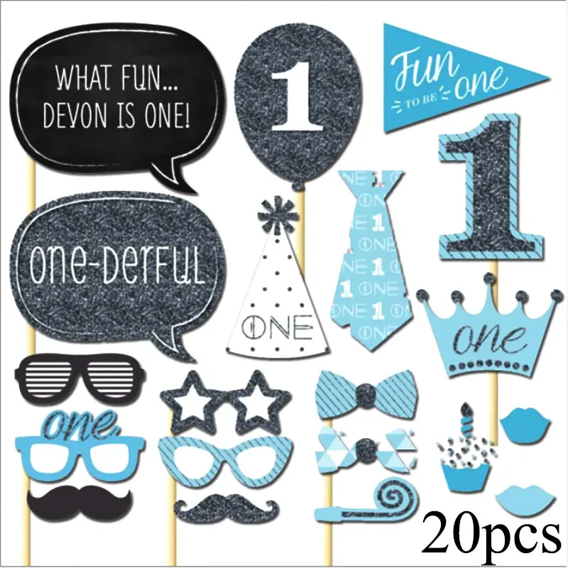 Вечерние инструменты для фотосъемки на день рождения различные очки с героями