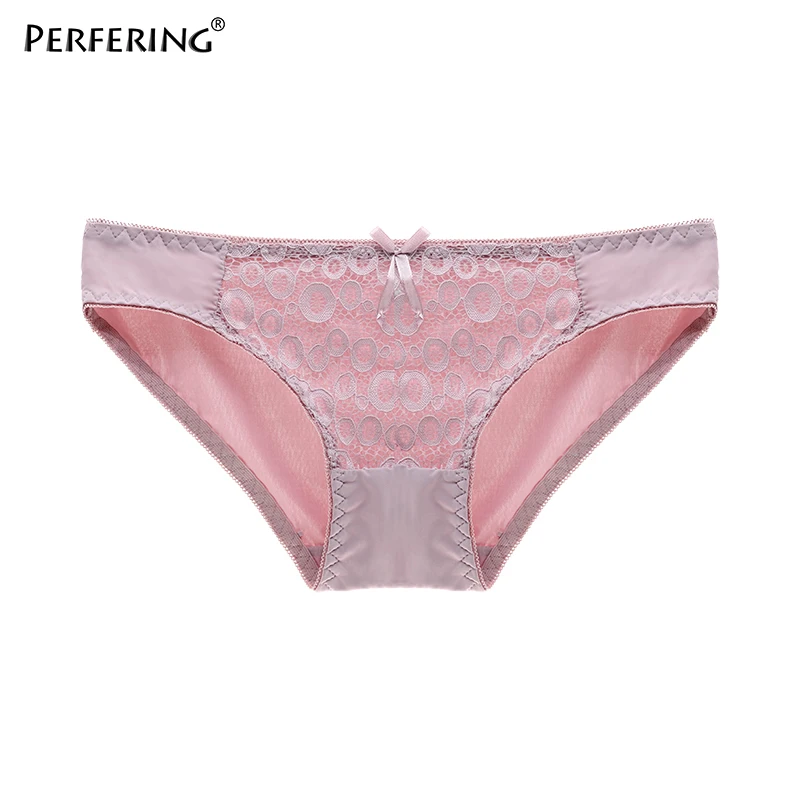 Perfering кружевные трусы, M L XL, женские трусики, женское сексуальное нижнее белье, женское нижнее белье, дамское нижнее белье, интимные новые трусики со средней посадкой - Цвет: PINK