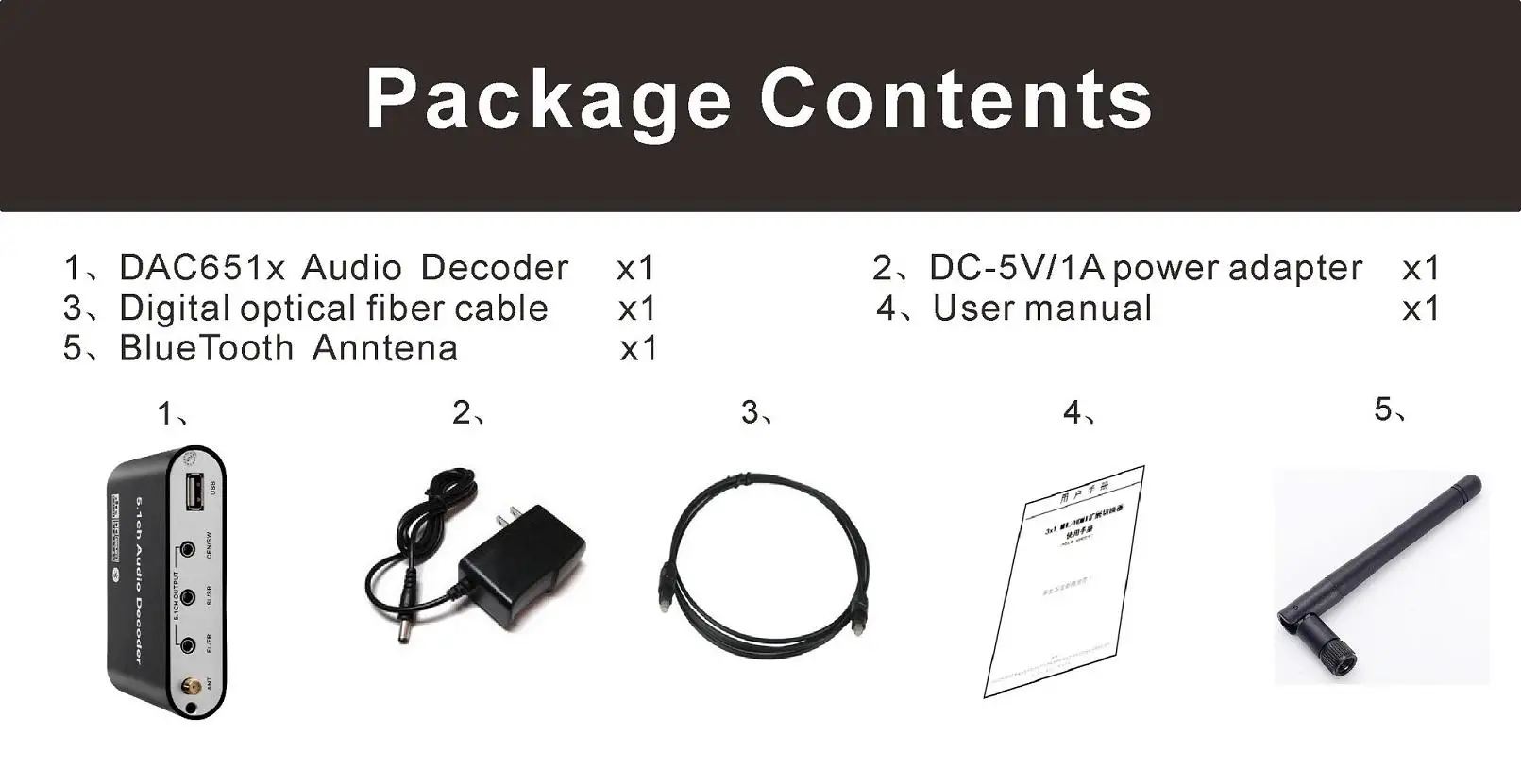 Цифровой 5 1 ЕС аудио декодер Dolby DTS/AC3 конвертер передач LPCM до аналоговый звук