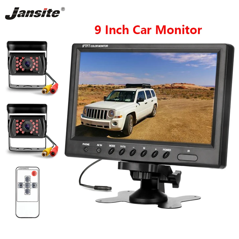 Автомобильный дисплей Jansite 9 дюймов автомобильный монитор парковочный HD экран