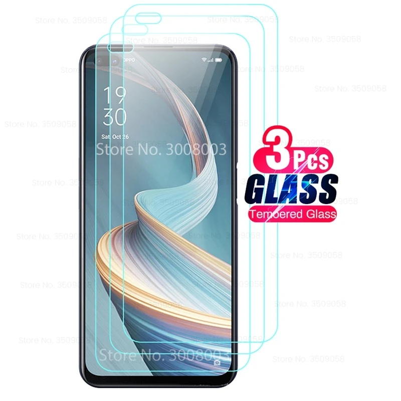 

3PCS original tempered protective glass on the for oppo reno4 z reno4z reno 4z 5g CPH2065 6.57'' phone screen protectors film 9h