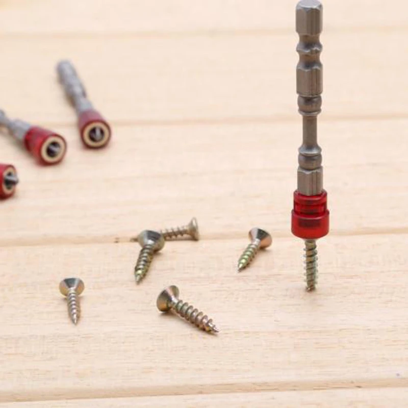 

5pcs/Set 65mm 1/4" S2 Hex ShankMagnetic Hex Screwdriver Bit For Plasterboard/Drywall Screws For Phillips Drywall Screws