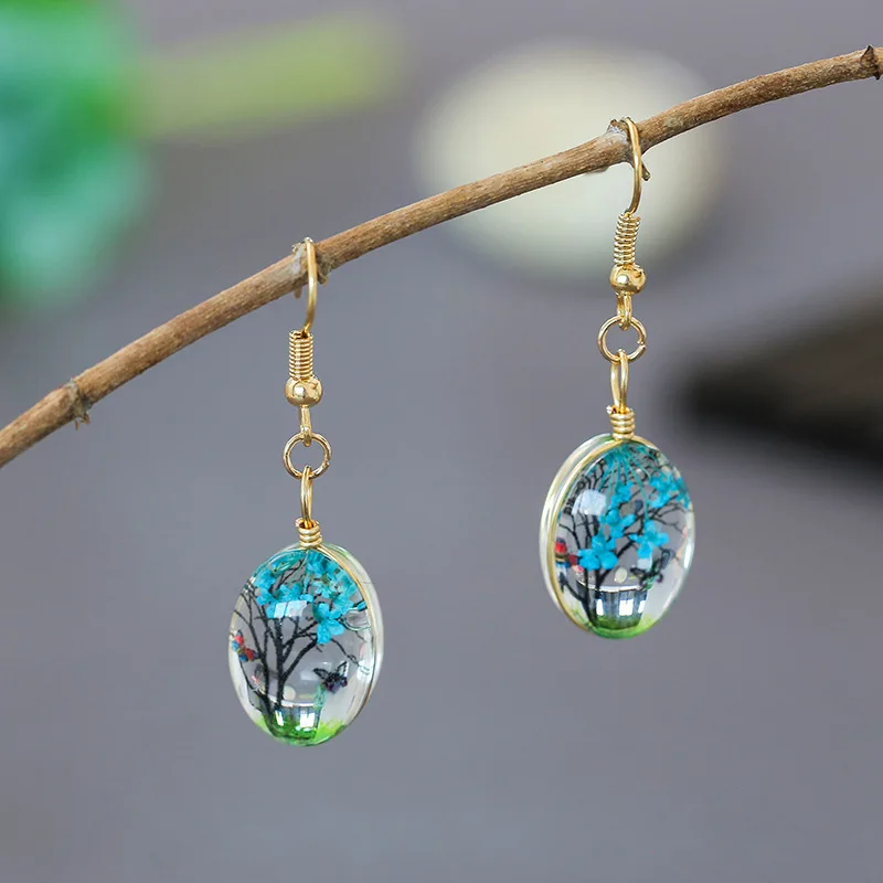 Натуральный белый кристалл камень капля многоцветный вечный цветок ручной