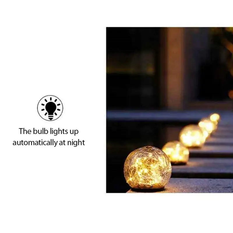 

Lawn Lamps Outdoor Festive Decoration Floor Lamp Solar 30LED Bubble Bead String Lights 6.5m Floor Lamp