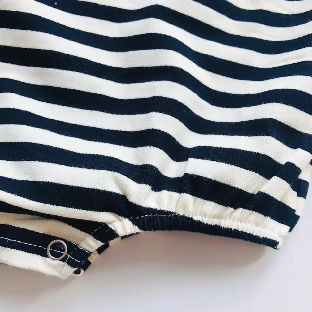 

2020 Baby Summer Clothing Toddler Kids Baby Girl Daisy Floral Stripe Shorts Rompers Outfit Clothes