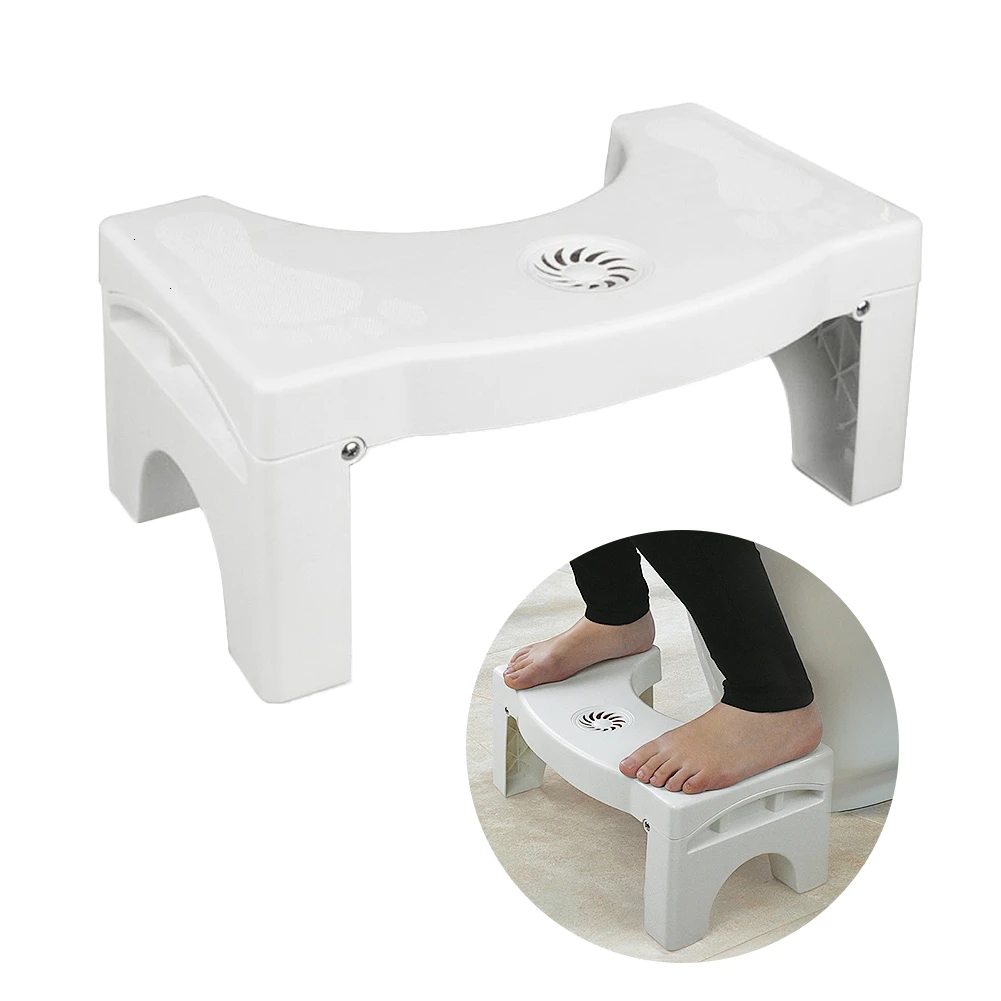 Bathroom Anti Constipation For Kids Foldable Plastic Footstool Squatting Stool Toilet Non-slip Children Small Platform |