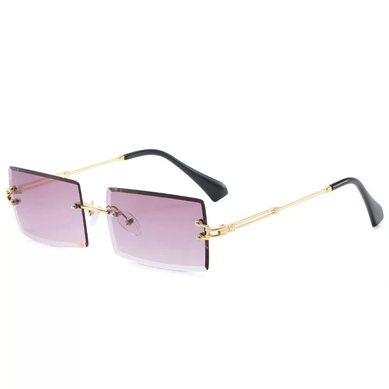 

2021 Summer Sunglasses Rimless Square Sunglasses Ladies Luxury Brand Rectangle Sunglasses Women Zonnebril Dames Vrouwen Bril
