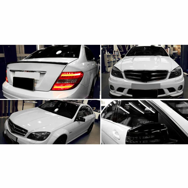 

1pc Car Gloss Vinyl Film Wrap Sticker Decal Air Bubble Free Brand New White BlacK 150*30cm UV-resistant Car Styling Stickers