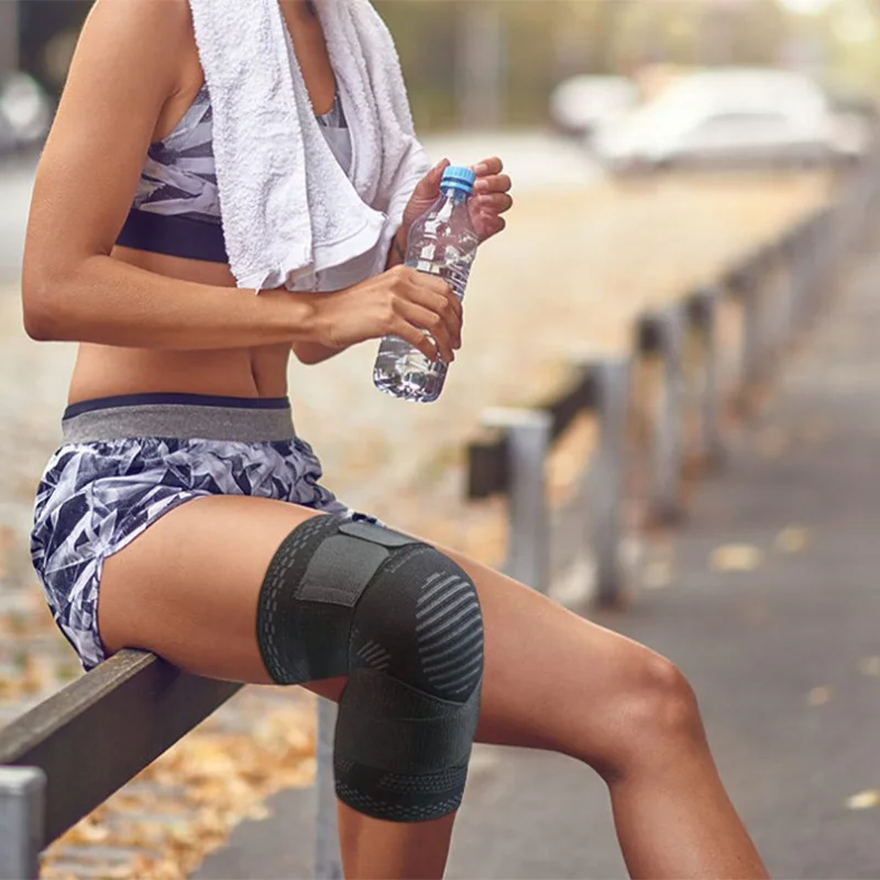 1 шт. эластичные наколенники для фитнеса тренажерного зала дышащая Экипировка