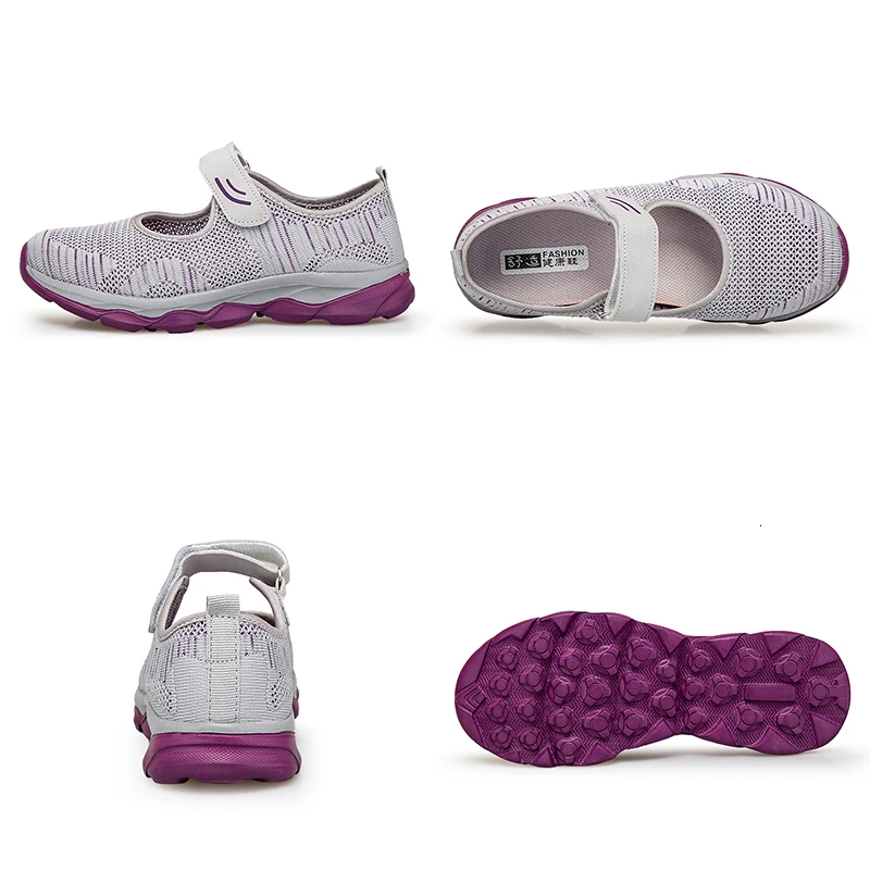 Flat Shoes Female Breathable Lightweight Fashion Mesh Comfortable Soft Women Loafers Super Light Casual Shoes  Ladies