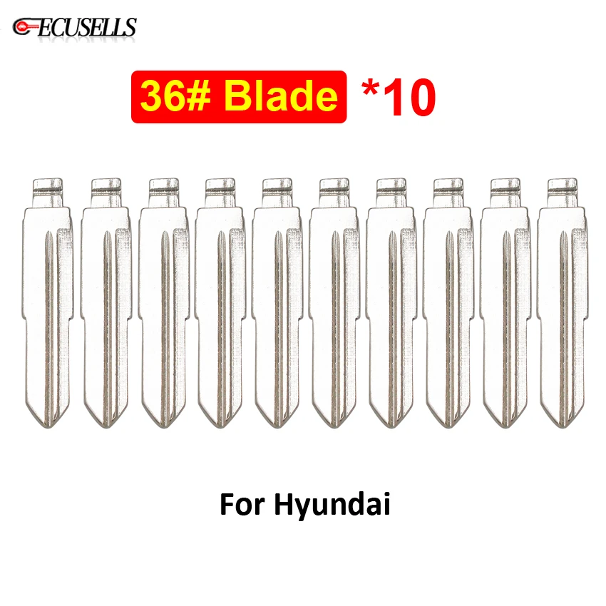 10 шт./лот новая Замена NO.36 Раскладной Автомобильный ключ пустой 36 # Uncut для Hyundai Tucson