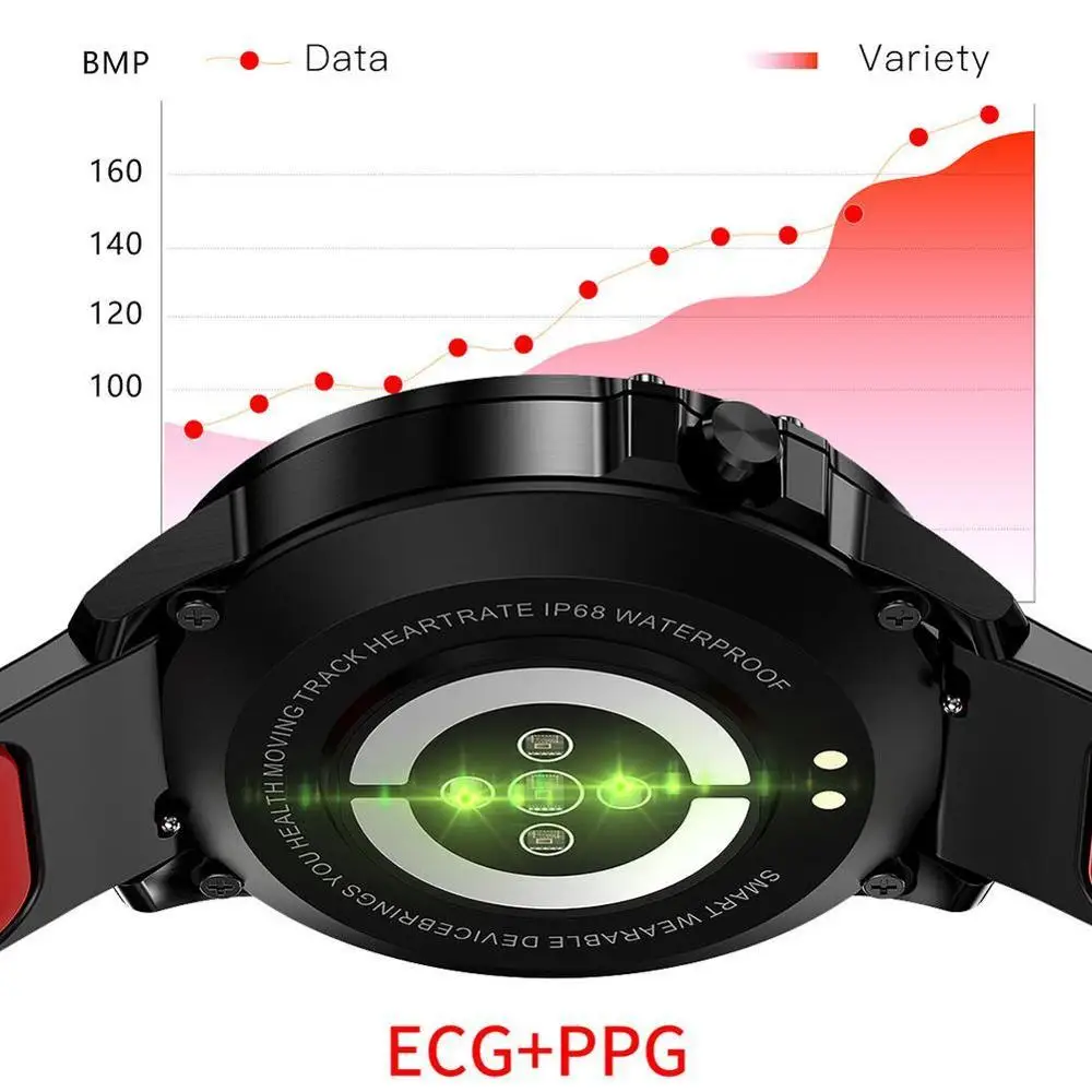 

L8 Bluetooth Monitor Fitness Waterproof Smart Watch For iOS Fitness Heart Pressure Rate Android Tracker Sports Blood K0W1