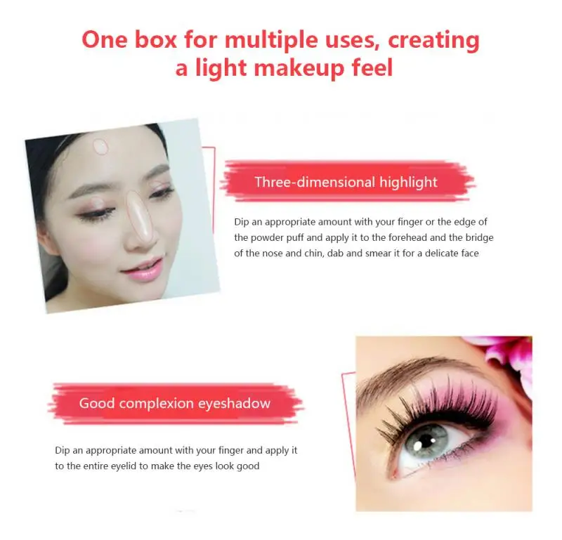 1 шт. Мультяшные Румяна Пудра щека макияж модная Девушка Художественная живопись