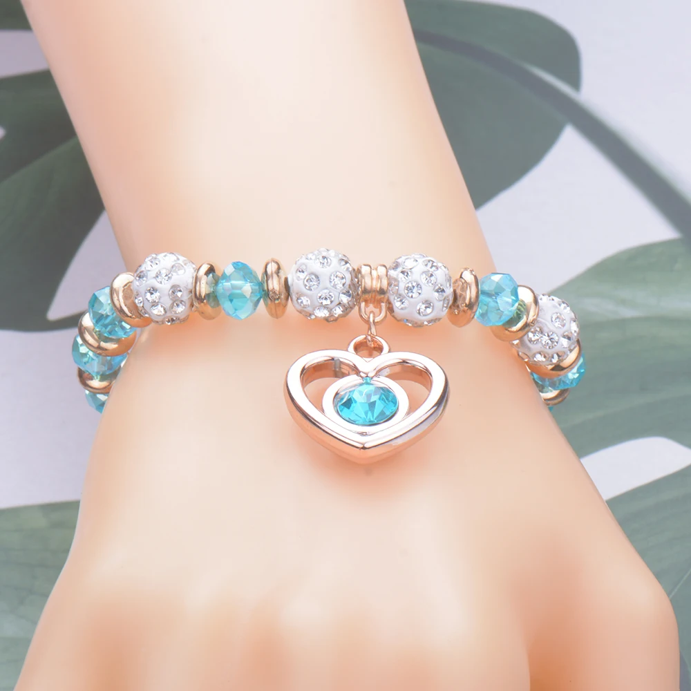 Мужской и женский браслет Классический эластичный из синего тигрового глаза