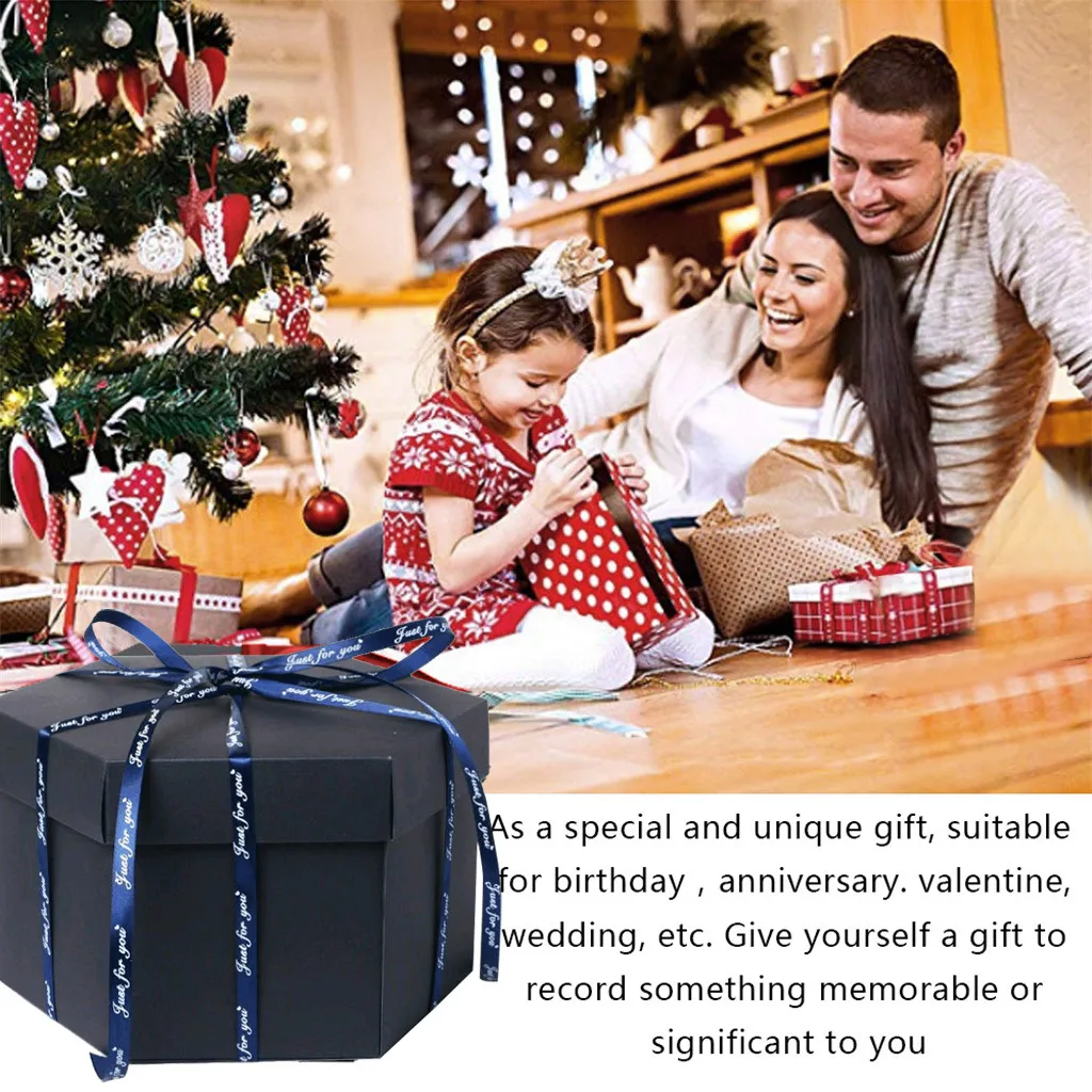 Фотоальбом сюрприз коробка для свадьбы любовь память складной многослойный