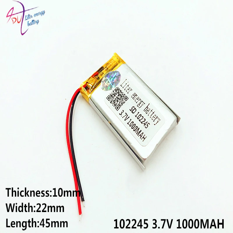 Литий полимерный аккумулятор с платой для цифровых продуктов Bluetooth Gsp Размер 102245 3