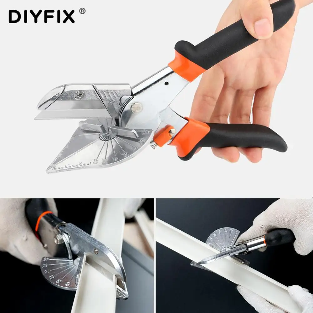 45 to 90 Degree Edge Angle Shear Scissors Miter Wire Slot Cutter Hand Multifunctional PVC PE Plastic Pipe Plumbing Tool | Инструменты