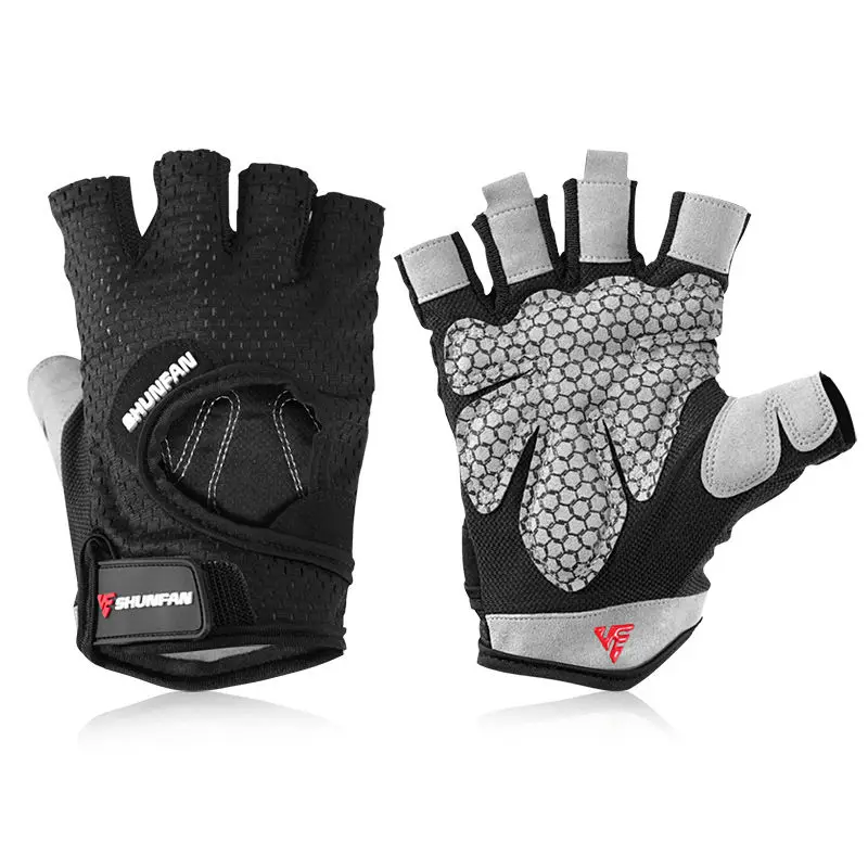 

Professional Fitness Gym Gloves Cycling Accessory Half Finger Men Women Power Weight Lifting Hand Protector Cycling Accessory