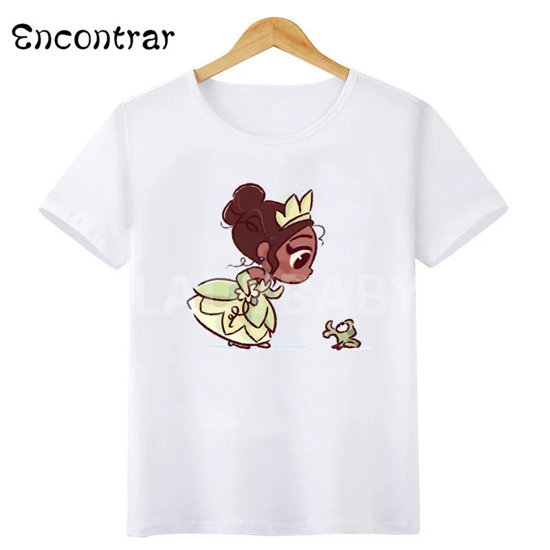 Забавные детские футболки принцессы с принтом Алиса и лиса русалочка забавная