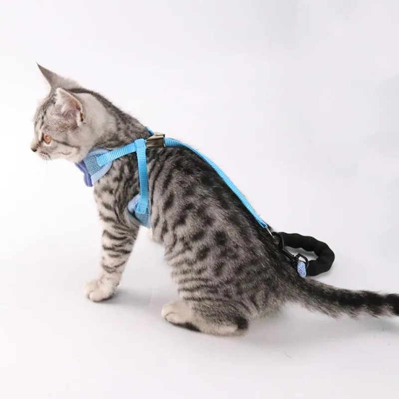 Шлейка для кошек и собак "Pet Chest Back Traction Rope Vest-style Design", подходит для маленьких и средних пород.