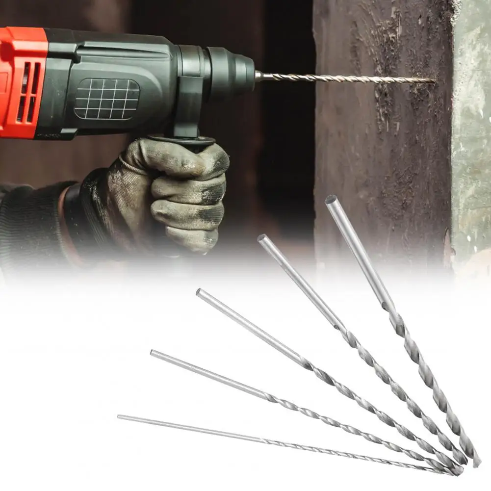 

5Pcs Twist Drill Bit Lengthened Fast Chips Removal Round Shank Professional Twisted Drilling Bit Group for Tapping Drill Bits