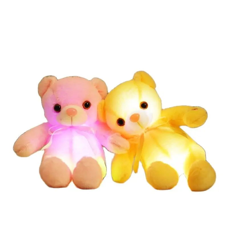32 см светящиеся ленты в виде медведя из мультфильма плюшевая игрушка подушка