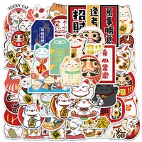 103050 pcs cute cartoon lucky cat graffiti childrens toy luggage laptop computer mobile phone water cup refrigerator stickers