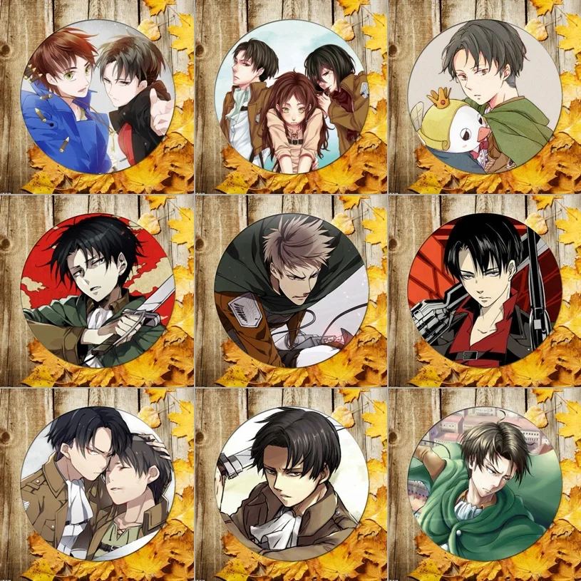 

Attack on Titan Brooches Pins Badges Giant Badge Mirror Brooch Medallion Custom Made Peripheral Collection Gifts 16-30