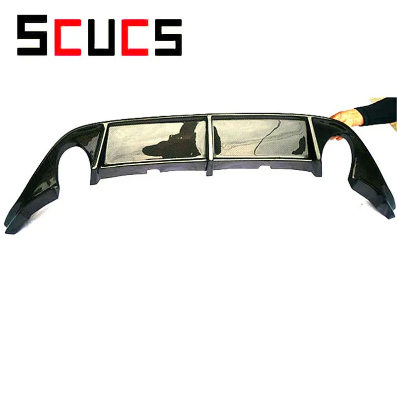 Диффузор для заднего бампера из углеродного волокна спойлер Volkswagen VW GOLF 7 VII MK7 GTI