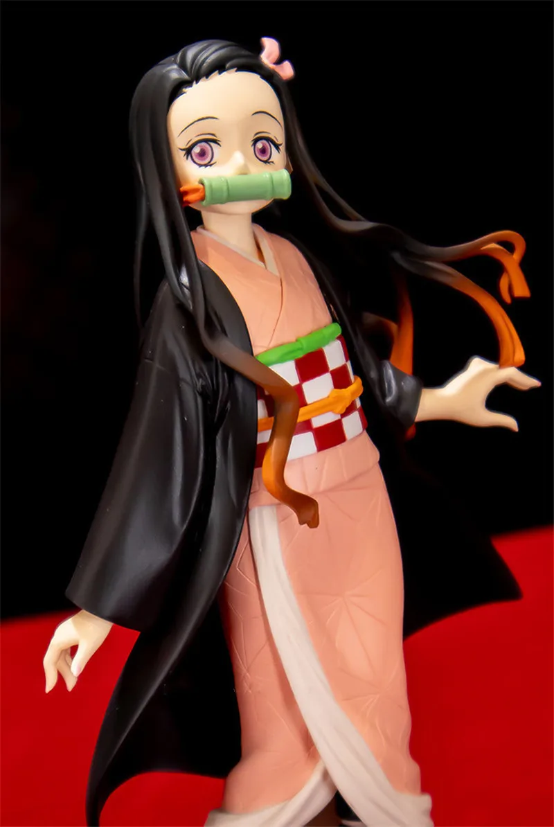 

Demon Slayer Kimetsu No Yaiba Figure Kamado Nezuko Ninja Figurine Toy Brinquedos Figurals Ninja Model Kids Gift Doll 14cm