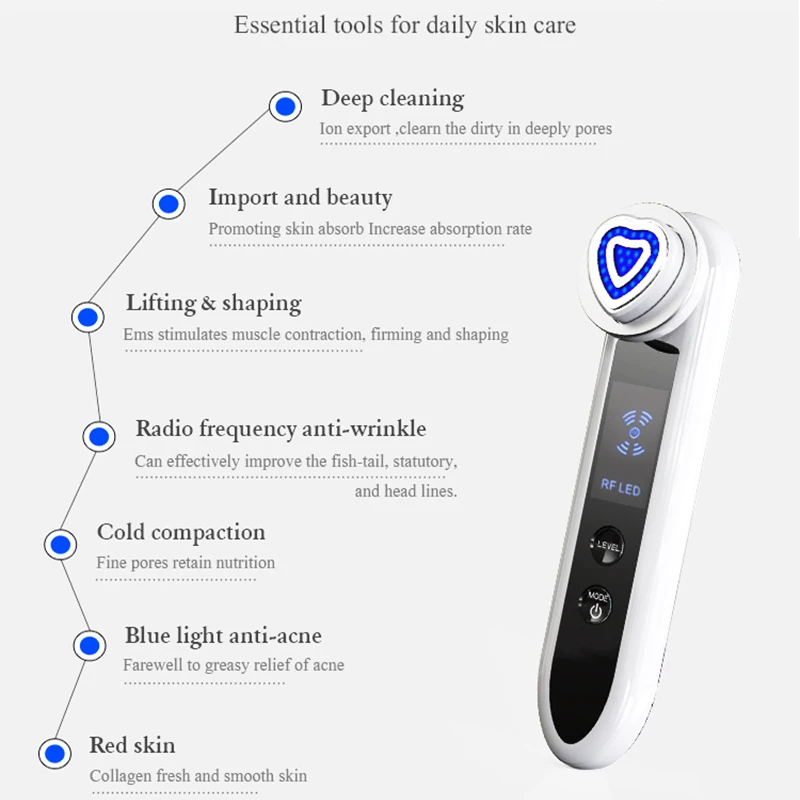 Светодиодный фотонный светильник RF для лечения омолаживающее устройство