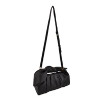 womens summer solid single shoulder bag 2021 new handbags ear bag soft pu leather pleated fashion open pocket no zipper