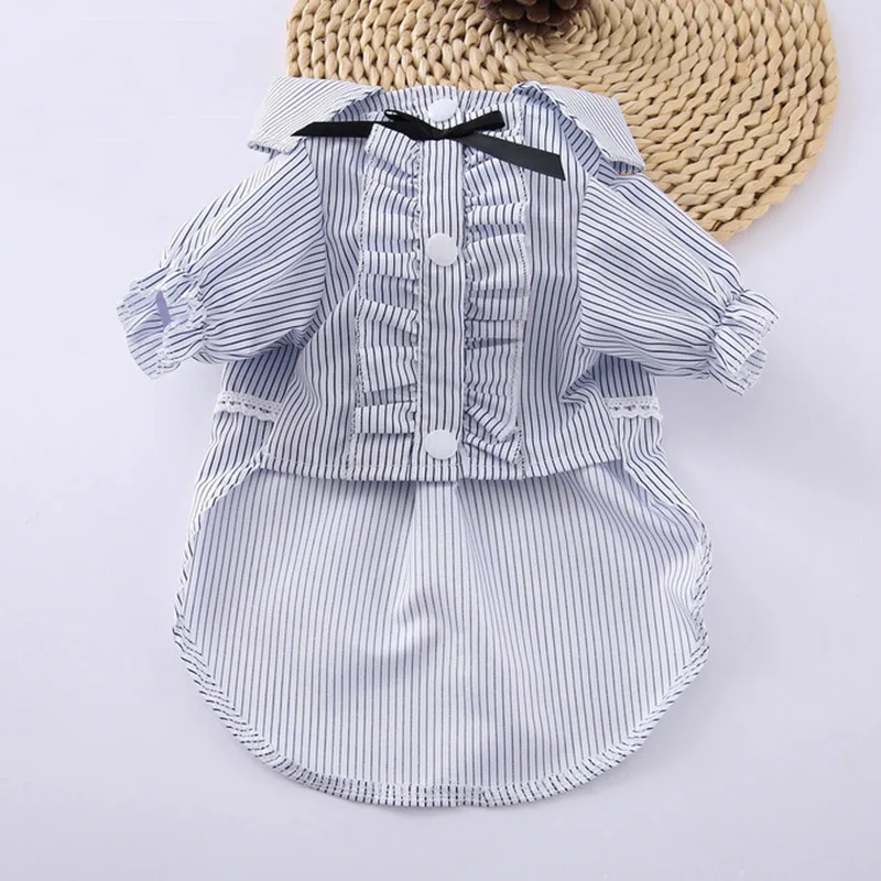 

Soft Cotton Puppy Dog Clothes Summer Pet Dress for Small Dogs Cats Shih Tzu Sphinx Dresses Shirts Cat Dog T-shirt Skirt Clothing