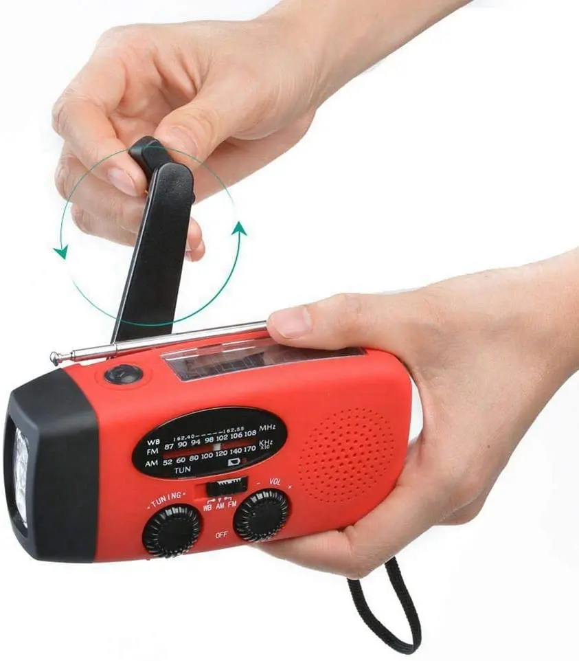 Портативное аварийное FM радио 5 в 1 портативное AM/FM 1000 мАч зарядное устройство