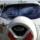 Самодельные персонализированные удивительные 3D наклейки на заднее стекло автомобиля водонепроницаемый постер с односторонним зрением уникальные страшные наклейки на окна OEM наклейки