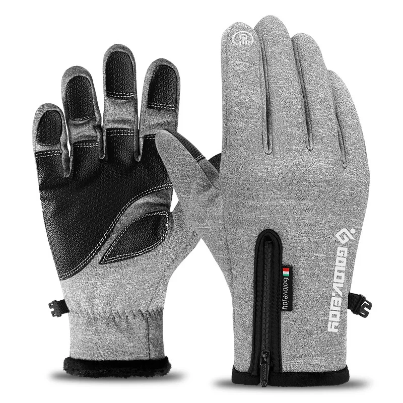 

Winter Outdoors Waterproof Velvet Warm Gloves Touch Screen Men and Women Riding Wind and Cold Proof All Referring Glove