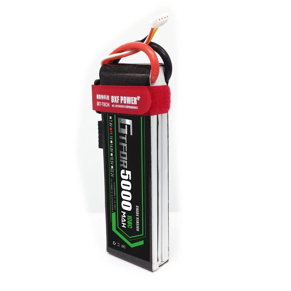 Батарея GTFDR Lipo 3S 11 1 V 5000mAh 100C 200C радиоуправляемая батарея детали для HSP вертолетов