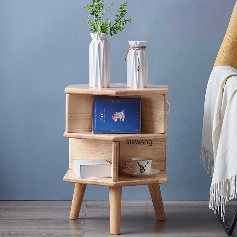 Скандинавские Шкафы для гостиной боковой столик из массива дерева простой