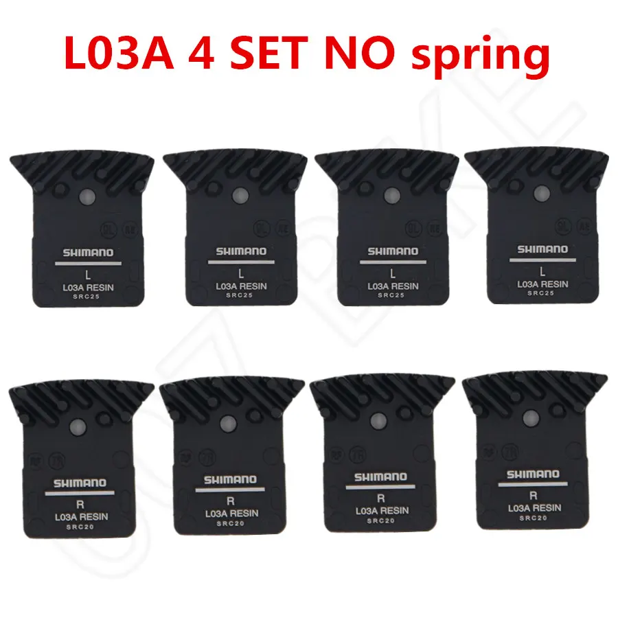 L03A NO Spring 4 SET SHIMANO L02A колодки 105 ULTEGRA R7070 R8070 R9170 L03A L04C охлаждающий плавник Ice Tech тормозные колодки ROAD BR RS505 RS805 дорожный дисковый тормоз - Цвет: L03A NO Spring 4 SET