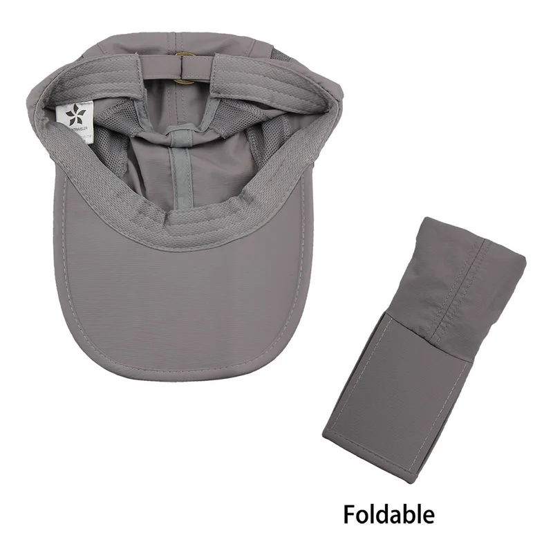 

2021 Summer Unisex Baseball Caps Bright Grey Outdoor Sports Cap Quick Dry Sun Hats Running Caps Casual Hats For Men and Women