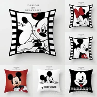 disney mickey mouse minnie soft pillowcases home textile white couple pillow cover decorative pillows case living room gift