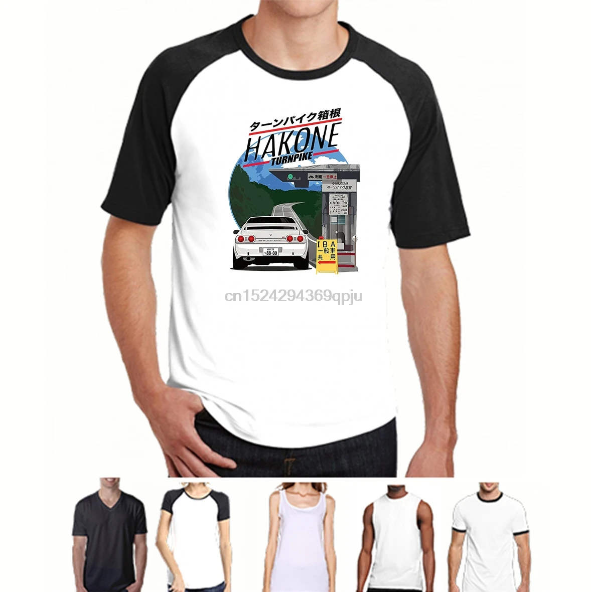 Мужская футболка Hakone Skyline R32 GTR винтажные хлопковые футболки с коротким рукавом D