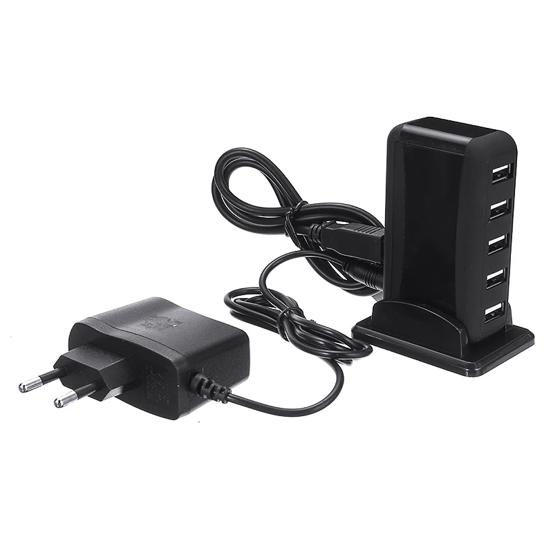 Мульти функциональный 7 портовый вертикальный USB 2 0 Hub адаптер 480 Мбит/с высокой