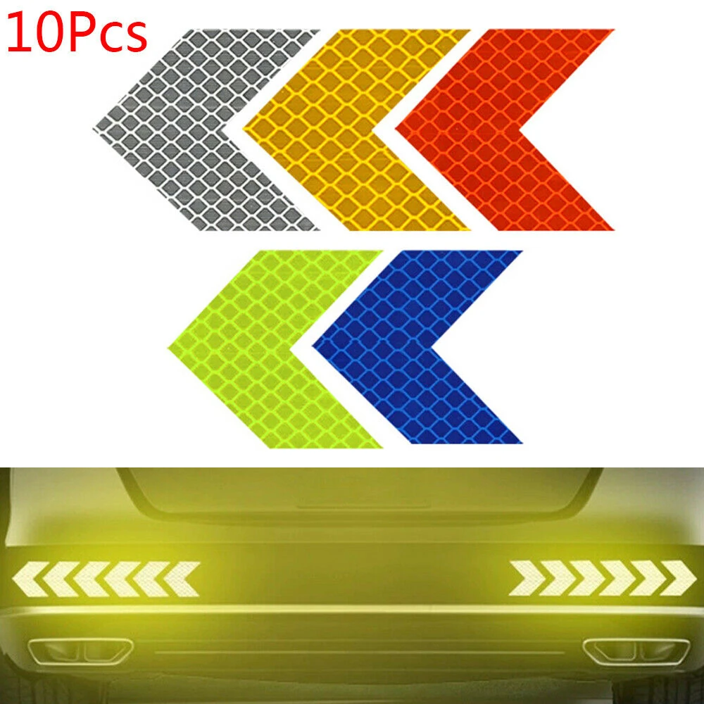 Светоотражающая полоса 10 шт. наклейка для автомобиля мотоцикла электромобиля