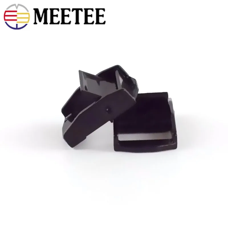 Meetee 2/4 шт. id25 мм Черная Тесьма прижимная Пряжка Регулируемая аппаратная затяжка